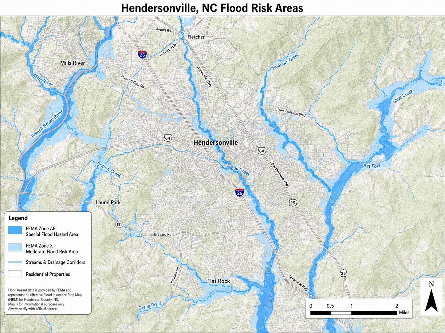 FEMA flood zone map