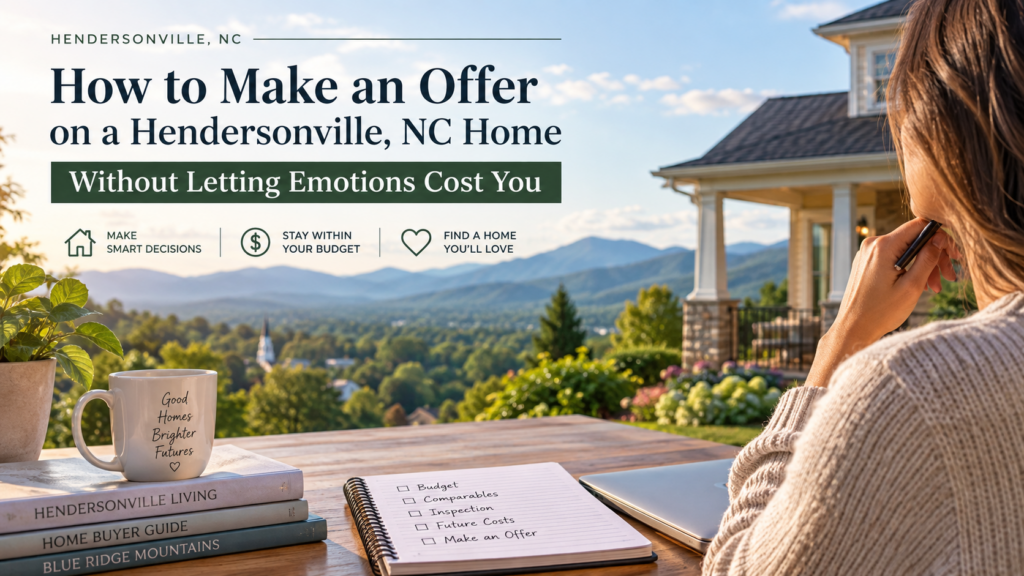 How to Make an Offer on a Hendersonville, NC Home Without Letting Emotions Cost You